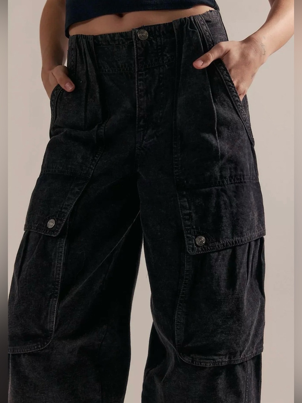 NWT $168 Free People slouchy cargo pants size 8